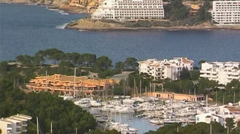 Mediterranean coast Video stock 3996933