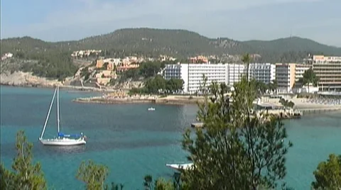 Mediterranean coast Stock Footage 4003126