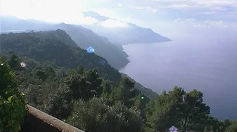 Mediterranean coast Stock Footage 4013868