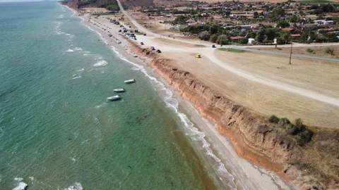 Mediterranean Coast Greece Vídeo Stock 287348225