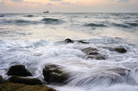 Mediterranean Coast Israel Stock Photos