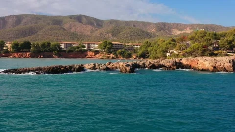 Mediterranean Coast from the sea Видео 288462167