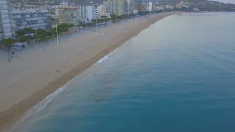Mediterranean coast in Spain. Spain's courts by the sea. Stock Footage 135085553