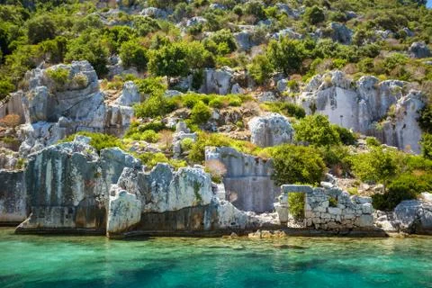 Mediterranean coast, Turkey. Stock Photos