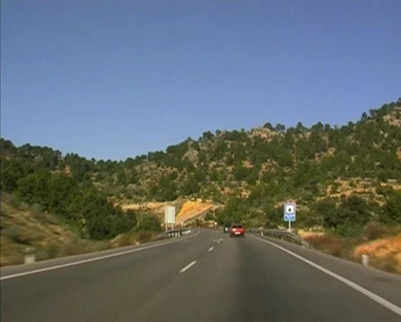 Mediterranean coastroad Stock Footage 137352