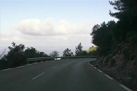 Mediterranean coastroad Stock Footage 398869