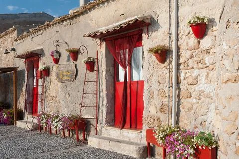 Mediterranean corner Stock Photos