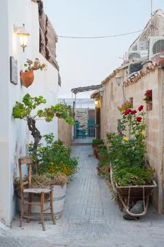 Mediterranean corner 스톡 사진