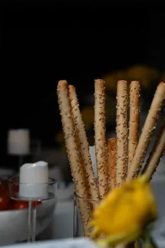 Mediterranean Dinner Table Setting Design Stock Photos