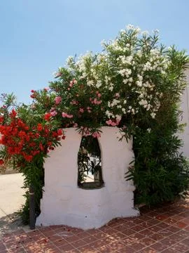Mediterranean draw-well Stock Photos