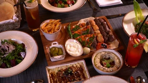 Mediterranean Feast Video stock 318310139