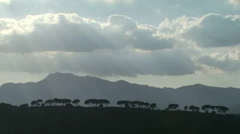 Mediterranean Hillside - Timelapse Video stock 8648129