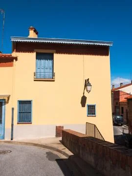 Mediterranean house facade Stock Photos