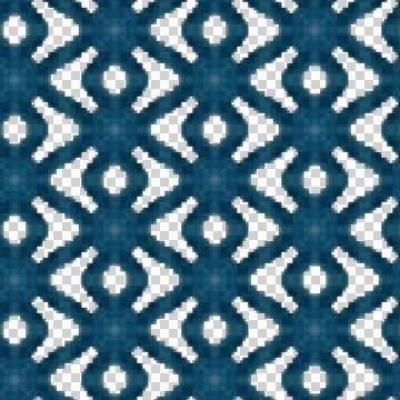 Mediterranean-inspired Blue Seamless Pattern Stock Illustration