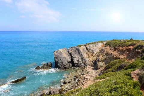 Mediterranean landscape Stock Photos