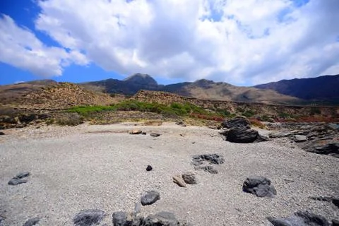 Mediterranean landscape Stock Photos