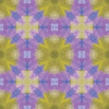 Mediterranean mosaic seamless pattern design, Repeat textile design, Surfac.. 스톡 일러스트