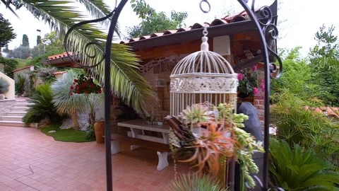 Mediterranean open kitchen in the natural environment   Stock Footage 111022364