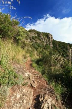 Mediterranean pathway Stock-Fotos