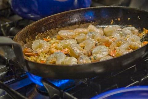 Mediterranean prawns Stock Photos