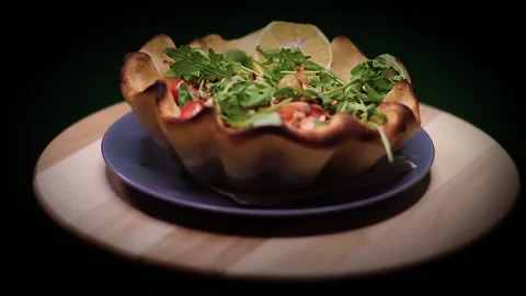 Mediterranean salad Stock Footage 152959917