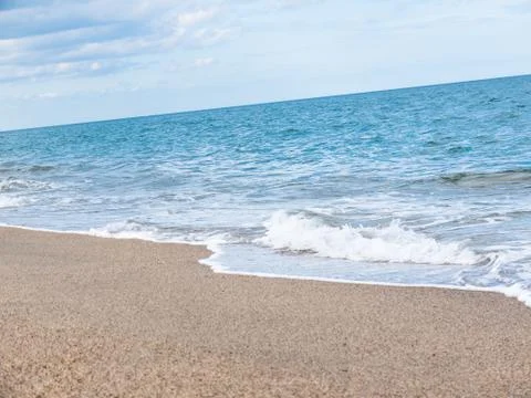 Mediterranean sandy beach Foto stock