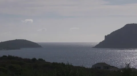 Mediterranean Sea backlight 스톡 동영상 34547291