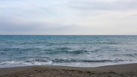 Mediterranean sea beach in the evening 動画素材 71201309