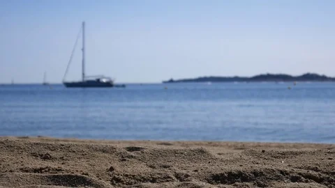 Mediterranean Sea, in the evening Stock Footage 79879364