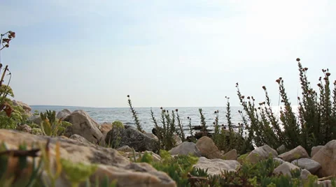 Mediterranean sea landscape Stock Footage 33784010