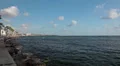 Mediterranean sea in Paphos embankment, Cyprus HD Footage