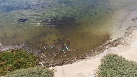Mediterranean sea pollution Stock Footage 78947232
