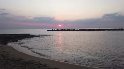 Mediterranean  Sea sunset Stockbeeldmateriaal 148109783