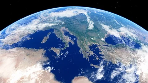 Mediterranean Sea view Stock Footage 123090769