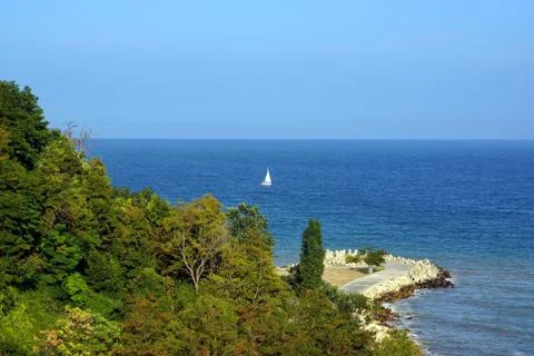 Mediterranean seascape. Stock Photos