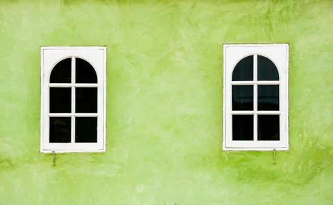 Mediterranean style window Stock Photos