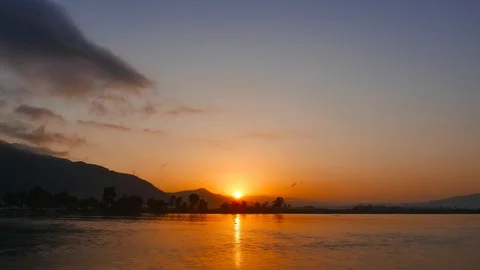 Mediterranean Sunrise (Time Lapse) Stock Footage 87447136