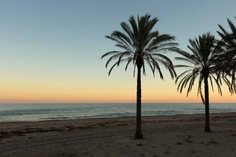 Mediterranean sunset 2 Stock Photos