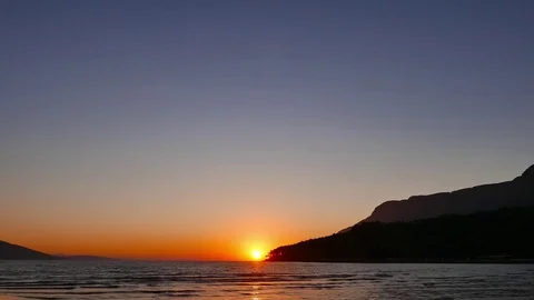 Mediterranean Sunset in Autumn Video stock 85236594