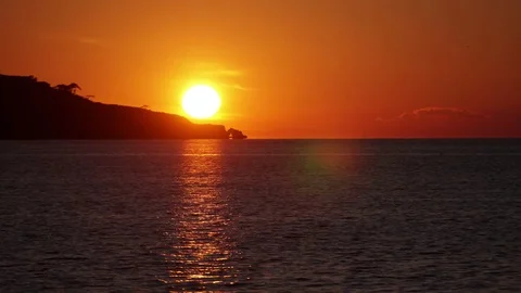 Mediterranean Sunset Stock Footage 73295567