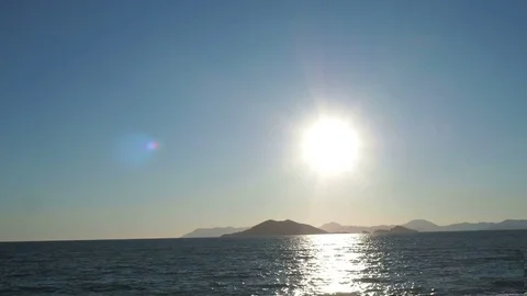 Mediterranean Sunset  Stock Footage 85421818