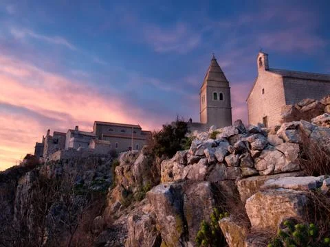Mediterranean sunset Foto stock