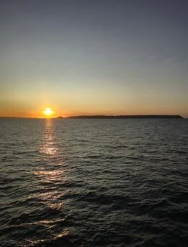Mediterranean sunset Foto stock