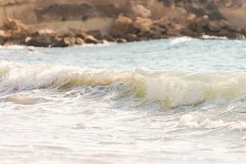 Mediterranean surf Stock Photos