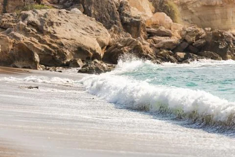Mediterranean surf Stock Photos