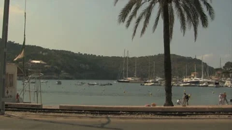 Mediterranean Trolley by the Beach Stock Footage 9275102