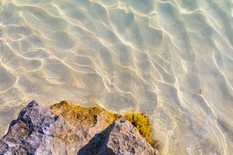 Mediterranean water caustics Stock Photos