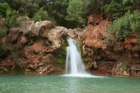 Mediterranean Waterfall Stock Photos
