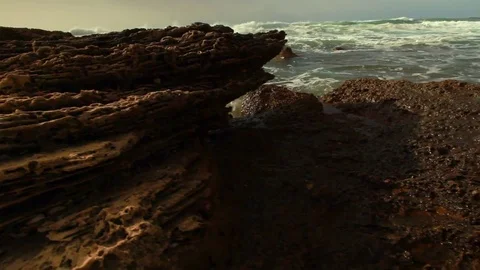 Mediterranean waves crashing Video stock 74081691