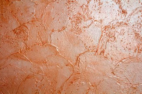 Mediterranean yellow wall texture. Background marble by the Venetian plaster. Stock Photos
